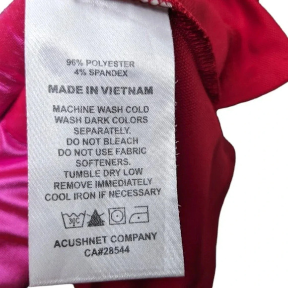 FootJoy ProDry Performance Mens Size L Red Stretch Pique Polo Golf Shirt - Picture 13 of 13